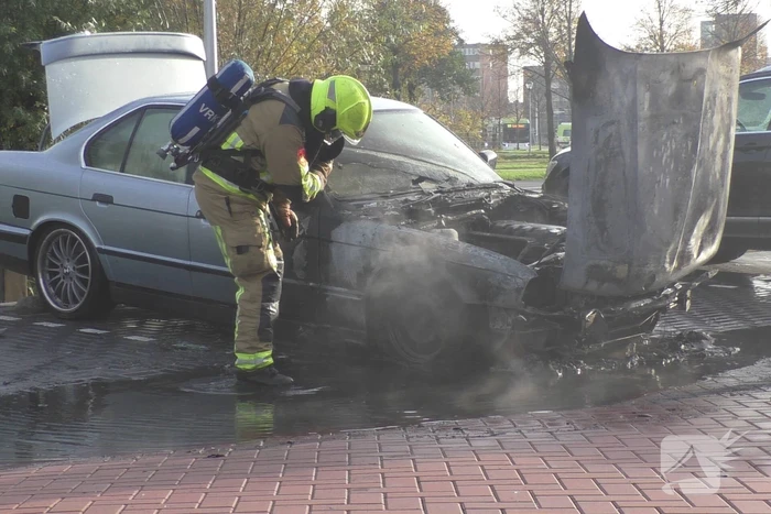 Hevige rookontwikkeling bij autobrand