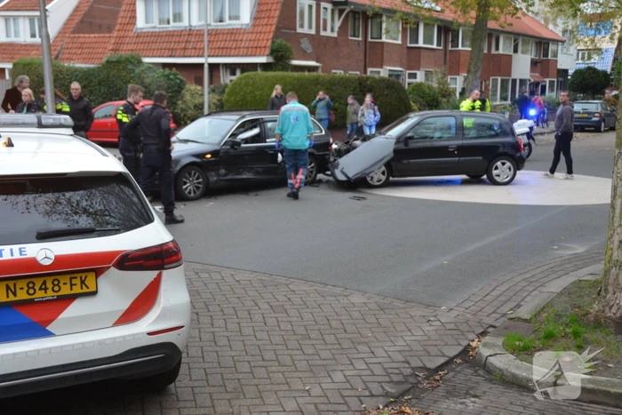Veel materiele schade bij aanrijding