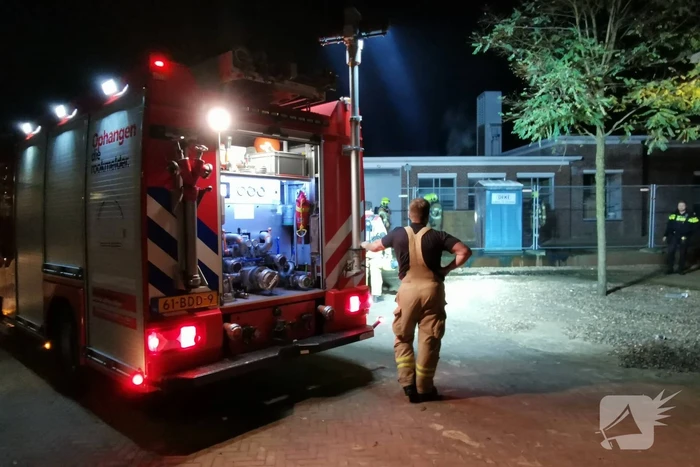 Brandweer ingezet voor brandende dixi
