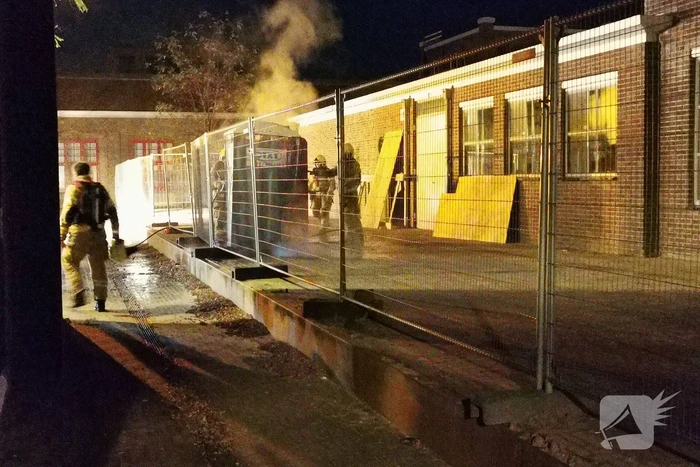 Brandweer ingezet voor brandende dixi