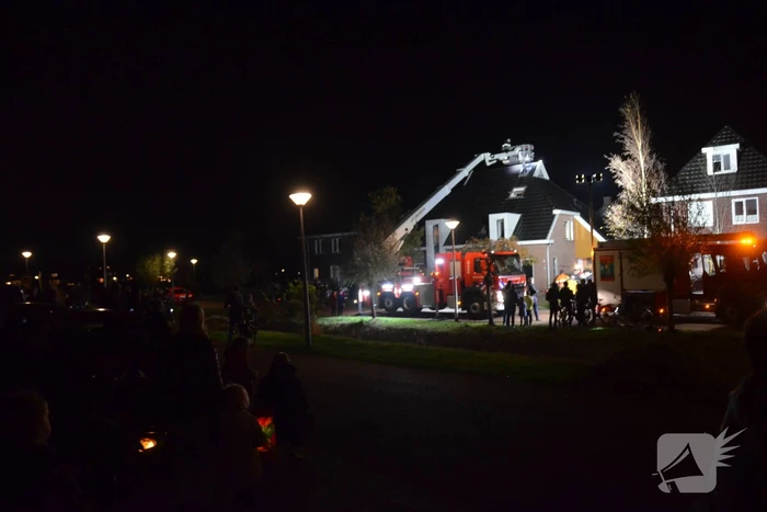Brandweer ingezet bij brand in schoorsteen