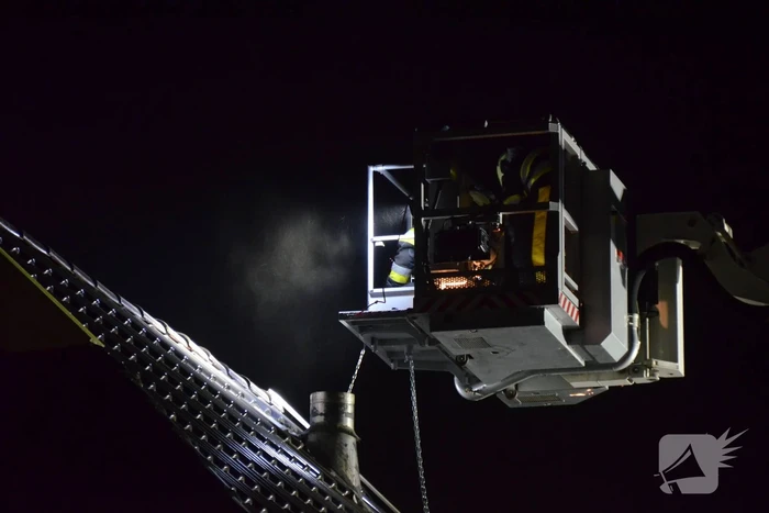 Brandweer ingezet bij brand in schoorsteen