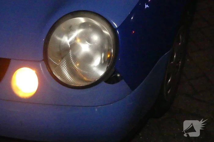 Fietser geschept door personenauto