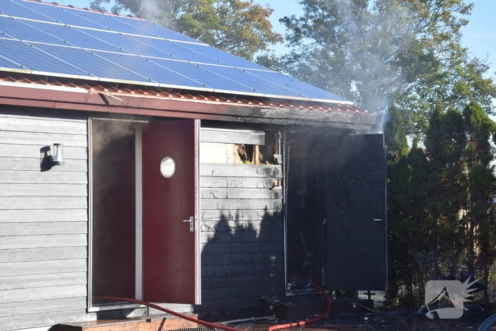 Uitslaande brand in clubgebouw tennisvereniging