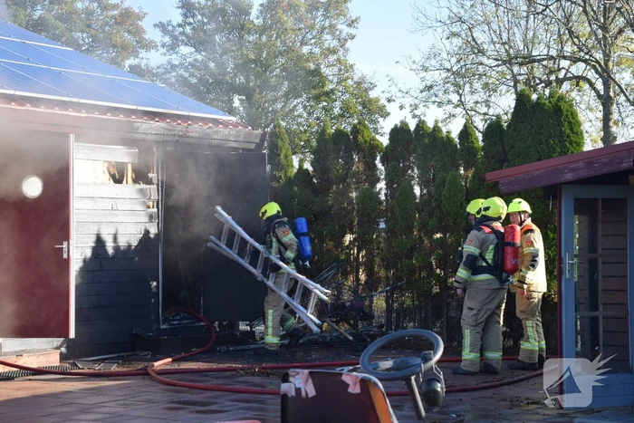 Uitslaande brand in clubgebouw tennisvereniging