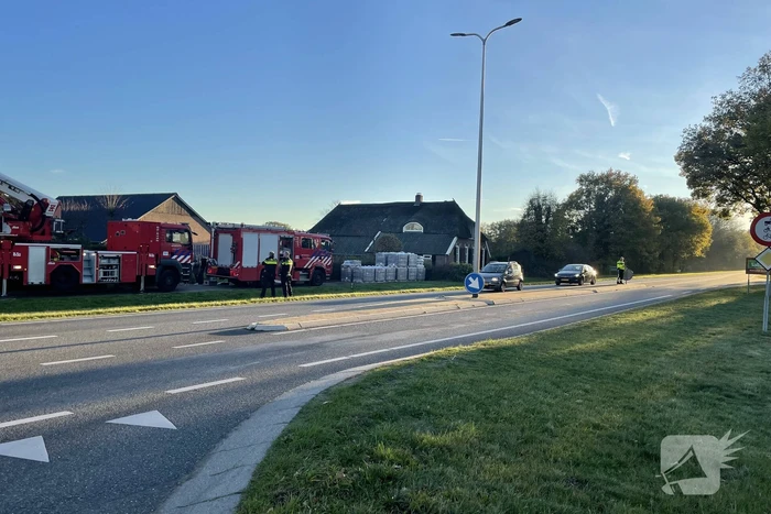 Brand in schoorsteen van woning