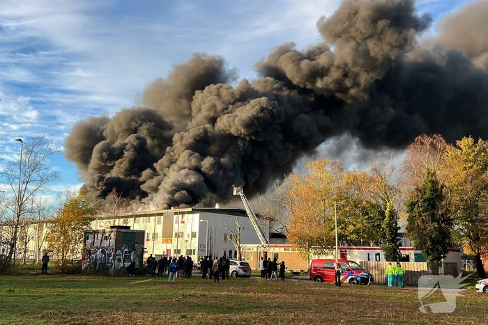 Grote brand in containerwoningen