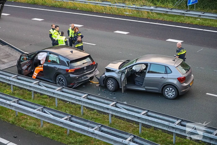 Meerdere voertuigen betrokken bij kettingbotsing