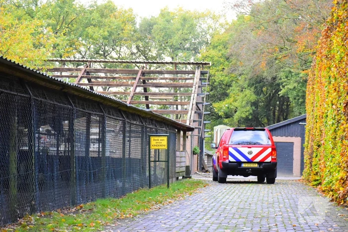 Schoorsteenbrand bij kampeerboerderij De Houtkamp