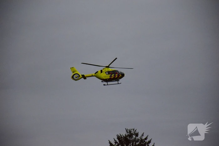 Traumahelikopter landt voor incident in woning