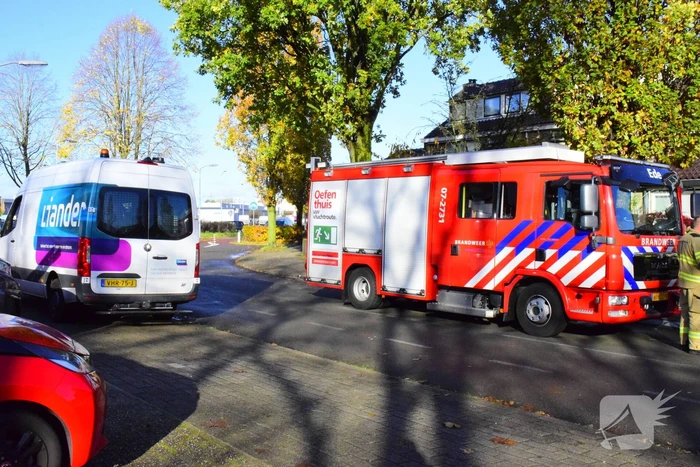 Gaslekkage in tuin van woning