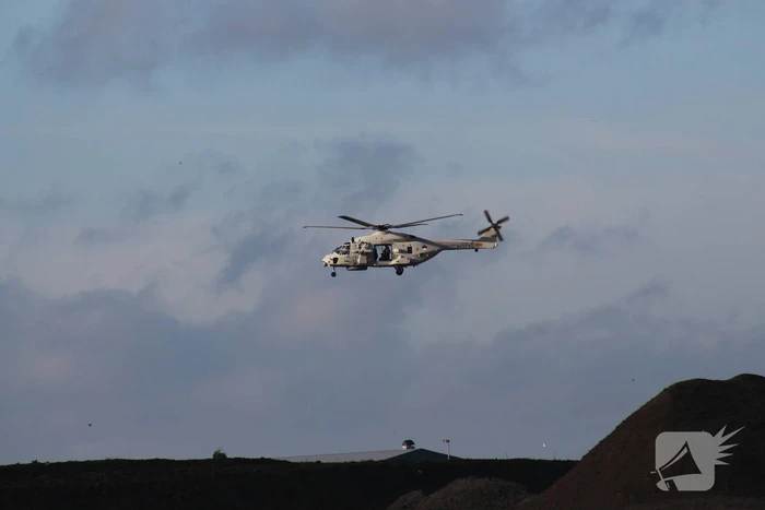 Militaire oefening op vliegbasis Valkenburg