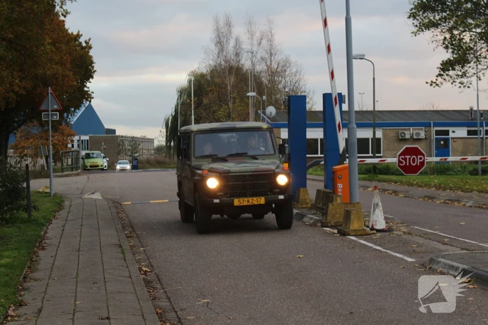 Militaire oefening op vliegbasis Valkenburg
