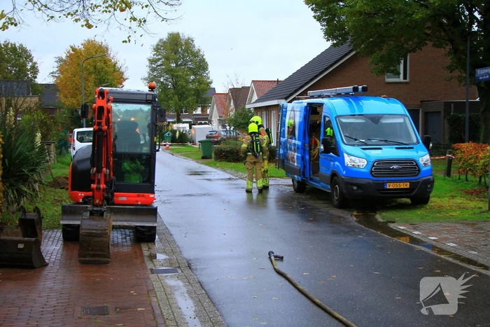 Flinke gaslekkage bij graafwerkzaamheden