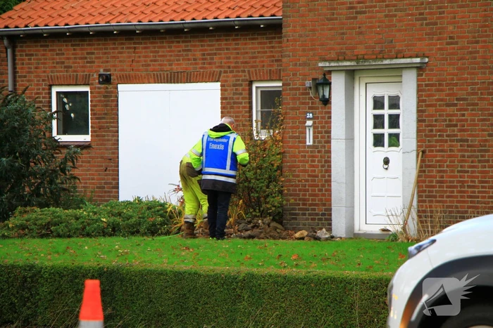 Gaslekkage ontstaan bij woning