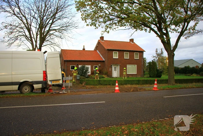 Gaslekkage ontstaan bij woning
