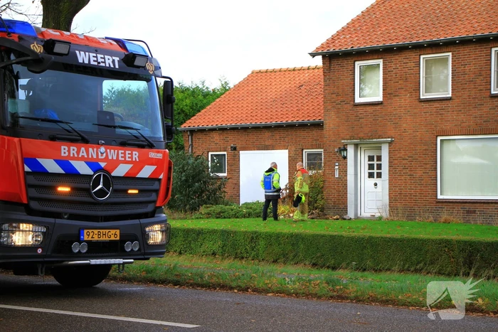 Gaslekkage ontstaan bij woning