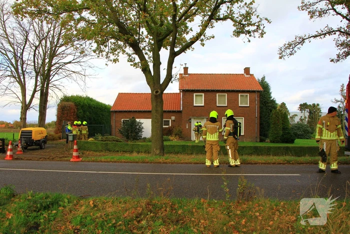 Gaslekkage ontstaan bij woning