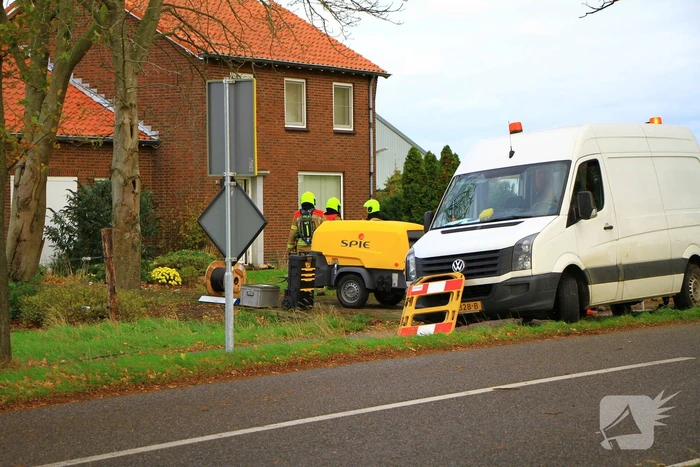 Gaslekkage ontstaan bij woning