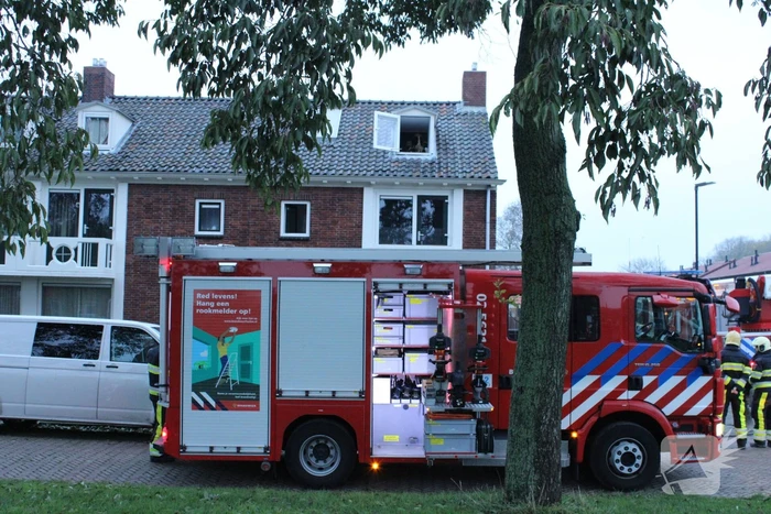 Korte maar hevige woningbrand