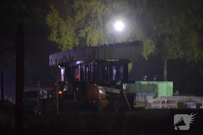 Weg afgesloten door plaatsing voetgangersbrug