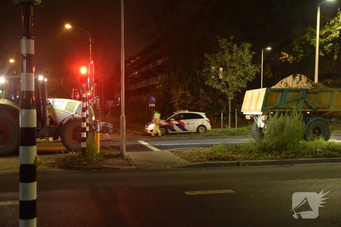 Weg afgesloten door plaatsing voetgangersbrug