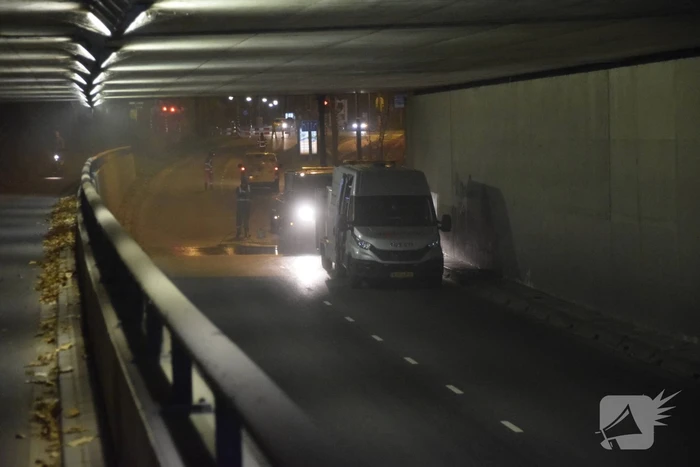 Weg afgesloten door plaatsing voetgangersbrug