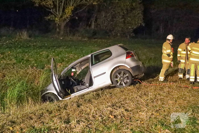 Auto in de sloot wie is de bestuurder
