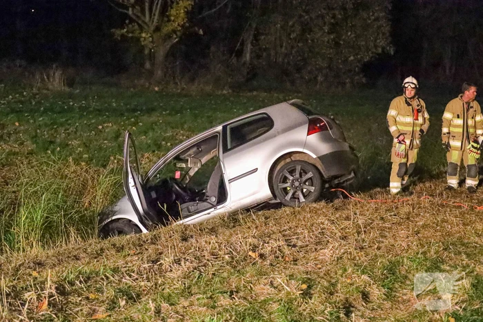 Auto in de sloot wie is de bestuurder