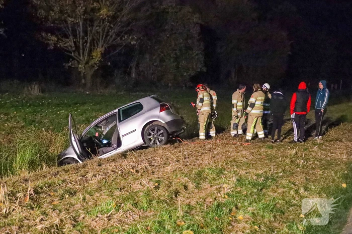 Auto in de sloot wie is de bestuurder