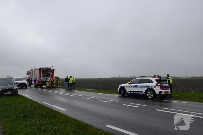 Dronken bestuurder belandt in sloot