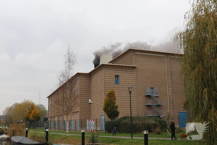 Flinke rookontwikkeling bij brand in hoogspanningscentrale
