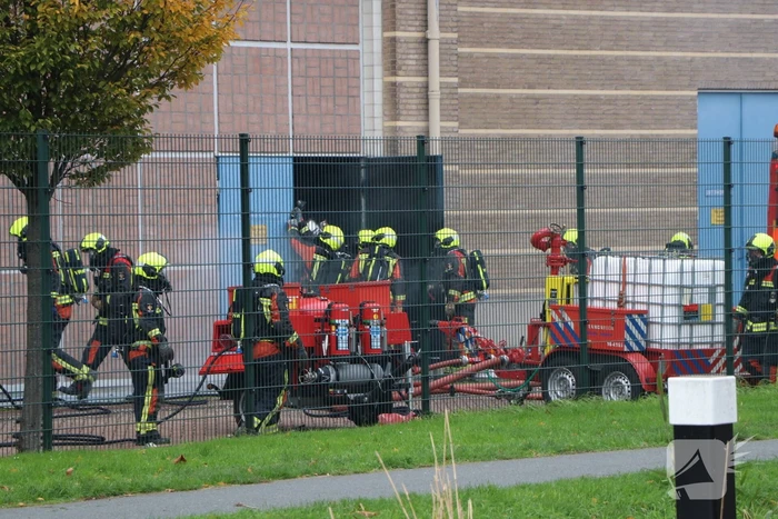 Flinke rookontwikkeling bij brand in hoogspanningscentrale