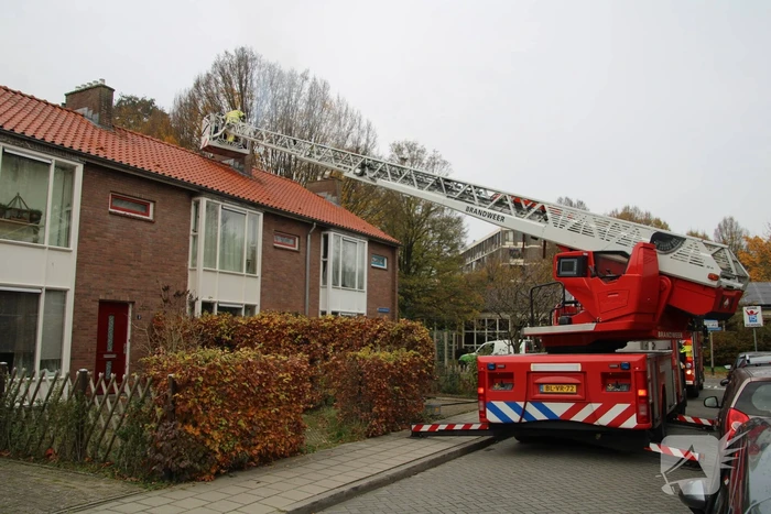 Flinke rookontwikkeling bij schoorsteenbrand