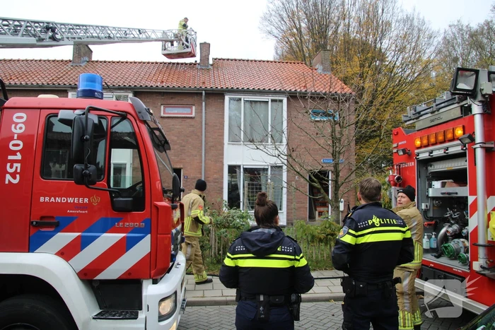 Flinke rookontwikkeling bij schoorsteenbrand