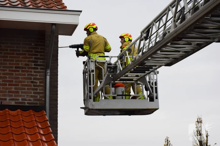 Schoorsteenbrand lastig te bestrijden