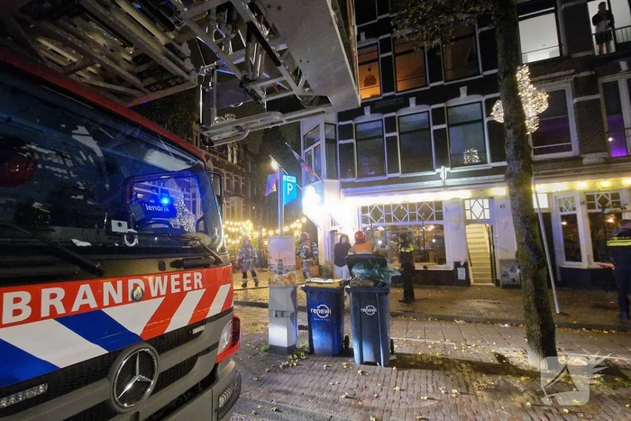 Brand in keuken van restaurant