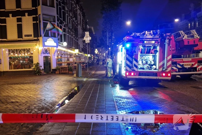 Brand in keuken van restaurant