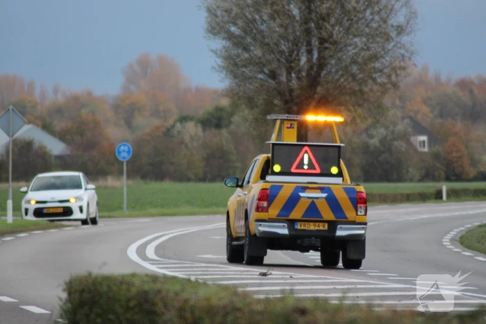 Automobilist en fietser in botsing