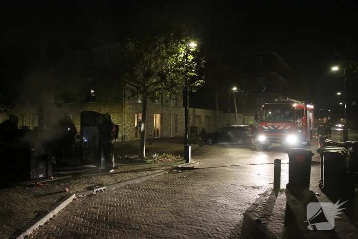 Vuurwerk veroorzaakt brand in container