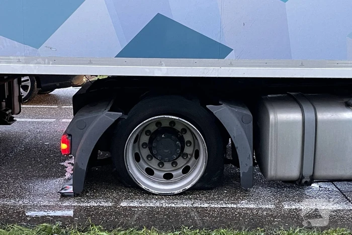 Veel vertraging door vrachtwagen met pech