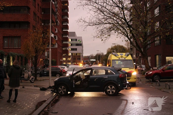 Enorme chaos na ongeval met meerdere voertuigen