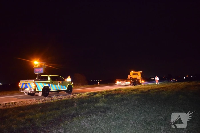 Auto zwaar beschadigd bij eenzijdig ongeval