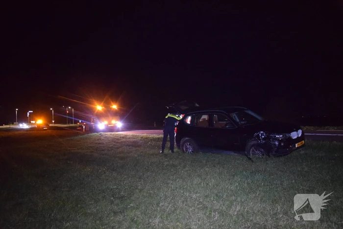 Auto zwaar beschadigd bij eenzijdig ongeval
