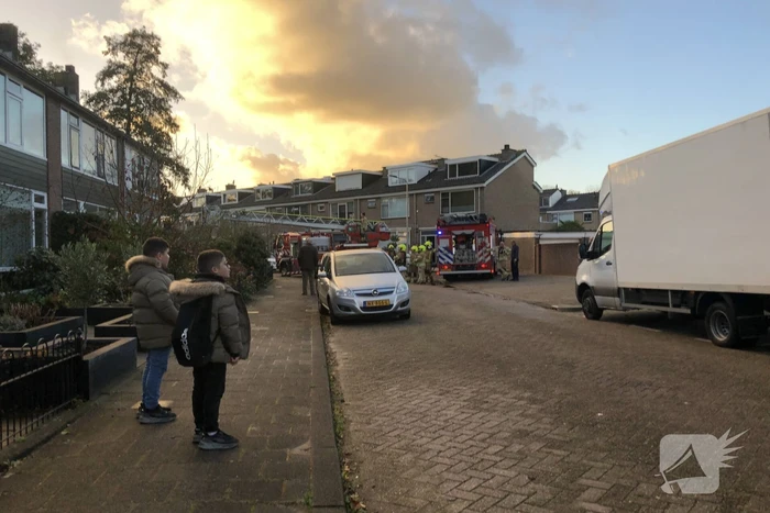 Flinke schoorsteenbrand in woning