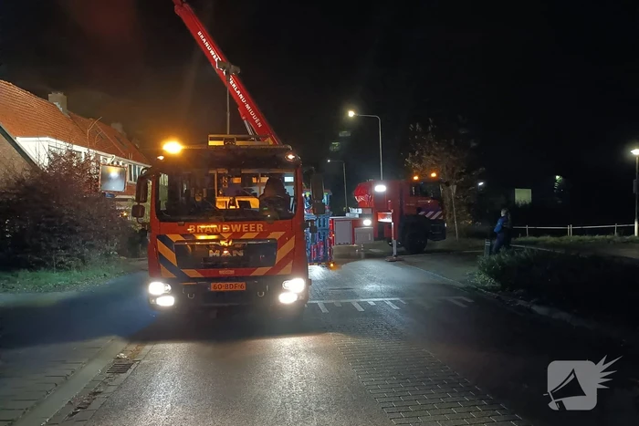 Flinke rookontwikkeling bij dakbrand