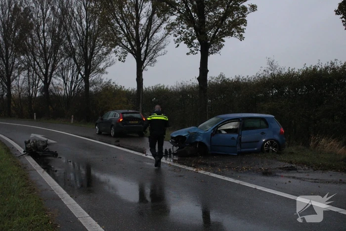 Ravage nadat auto op boom botst