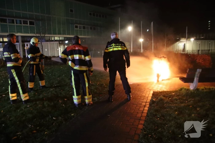 Scooter volledig uitgebrand