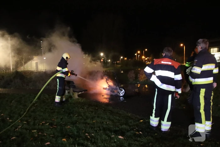 Scooter volledig uitgebrand