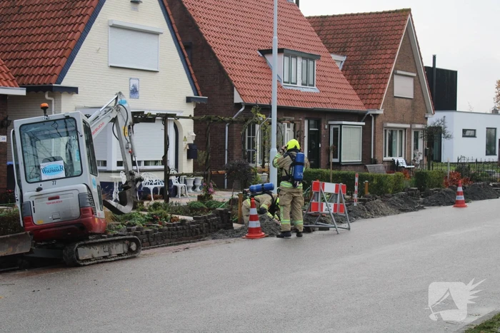 Gaslek bij aanleggen glasvezel